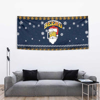 Santa Beerd Christmas Tapestry Xmas Holiday Patterns - Wonder Print Shop