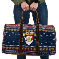 Santa Beerd Christmas Travel Bag Xmas Holiday Patterns - Wonder Print Shop