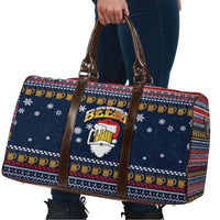 Santa Beerd Christmas Travel Bag Xmas Holiday Patterns - Wonder Print Shop
