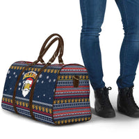 Santa Beerd Christmas Travel Bag Xmas Holiday Patterns - Wonder Print Shop