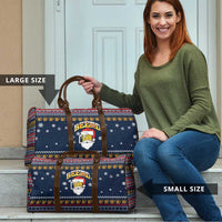 Santa Beerd Christmas Travel Bag Xmas Holiday Patterns - Wonder Print Shop