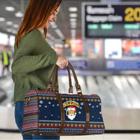 Santa Beerd Christmas Travel Bag Xmas Holiday Patterns - Wonder Print Shop