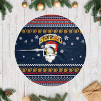 Santa Beerd Christmas Tree Skirt Xmas Holiday Patterns - Wonder Print Shop