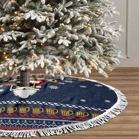 Santa Beerd Christmas Tree Skirt Xmas Holiday Patterns - Wonder Print Shop
