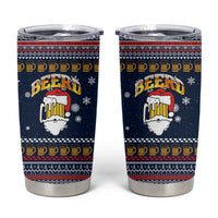 Santa Beerd Christmas Tumbler Cup Xmas Holiday Patterns - Wonder Print Shop