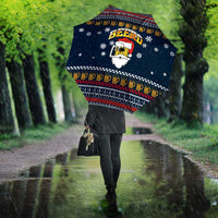 Santa Beerd Christmas Umbrella Xmas Holiday Patterns - Wonder Print Shop