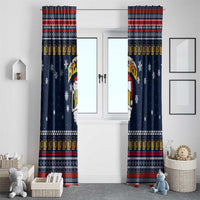 Santa Beerd Christmas Window Curtain Xmas Holiday Patterns - Wonder Print Shop