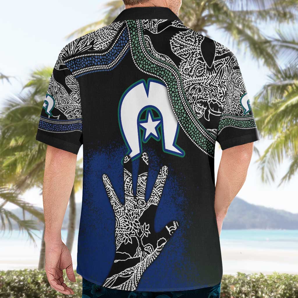 Black And White Aboriginal - Torres Strait Islanders Flag Hawaiian Shirt - Wonder Print Shop