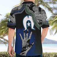 Black And White Aboriginal - Torres Strait Islanders Flag Hawaiian Shirt - Wonder Print Shop