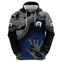 Black And White Aboriginal - Torres Strait Islanders Flag Hoodie - Wonder Print Shop