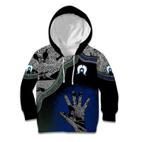 Black And White Aboriginal - Torres Strait Islanders Flag Kid Hoodie - Wonder Print Shop