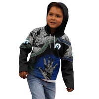Black And White Aboriginal - Torres Strait Islanders Flag Kid Hoodie - Wonder Print Shop
