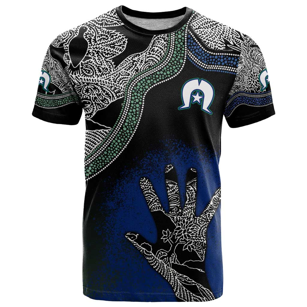 Black And White Aboriginal - Torres Strait Islanders Flag T Shirt - Wonder Print Shop