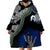 Black And White Aboriginal - Torres Strait Islanders Flag Wearable Blanket Hoodie - Wonder Print Shop