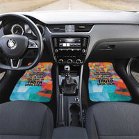 Ida B. Wells Car Mats with Colorful Patchwork Pattern Design Confident Portrait Civil Rights and Journalism Tribute - Wonder Print Shop