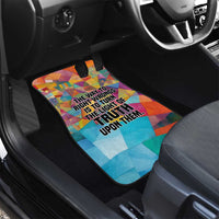 Ida B. Wells Car Mats with Colorful Patchwork Pattern Design Confident Portrait Civil Rights and Journalism Tribute - Wonder Print Shop
