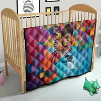Ida B. Wells Quilt with Colorful Patchwork Pattern Design Confident Portrait Civil Rights and Journalism Tribute - Wonder Print Shop