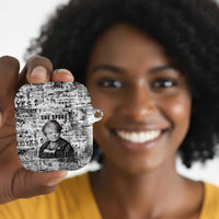 Ida B. Wells AirPods Case with Newspaper Collage Design Powerful Portrait Civil Rights and Free Press Tribute - Wonder Print Shop
