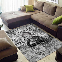 Ida B. Wells Area Rug with Newspaper Collage Design Powerful Portrait Civil Rights and Free Press Tribute - Wonder Print Shop