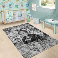 Ida B. Wells Area Rug with Newspaper Collage Design Powerful Portrait Civil Rights and Free Press Tribute - Wonder Print Shop