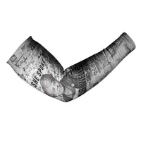 Ida B. Wells Arm Sleeves with Newspaper Collage Design Powerful Portrait Civil Rights and Free Press Tribute - Wonder Print Shop