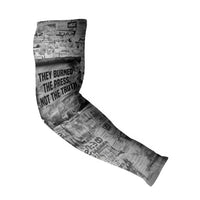 Ida B. Wells Arm Sleeves with Newspaper Collage Design Powerful Portrait Civil Rights and Free Press Tribute - Wonder Print Shop