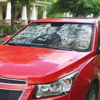 Ida B. Wells Auto Sun Shade with Newspaper Collage Design Powerful Portrait Civil Rights and Free Press Tribute - Wonder Print Shop
