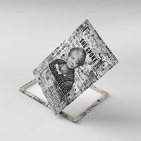 Ida B. Wells Canvas Wall Art with Newspaper Collage Design Powerful Portrait Civil Rights and Free Press Tribute - Wonder Print Shop