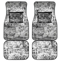 Ida B. Wells Car Mats with Newspaper Collage Design Powerful Portrait Civil Rights and Free Press Tribute - Wonder Print Shop