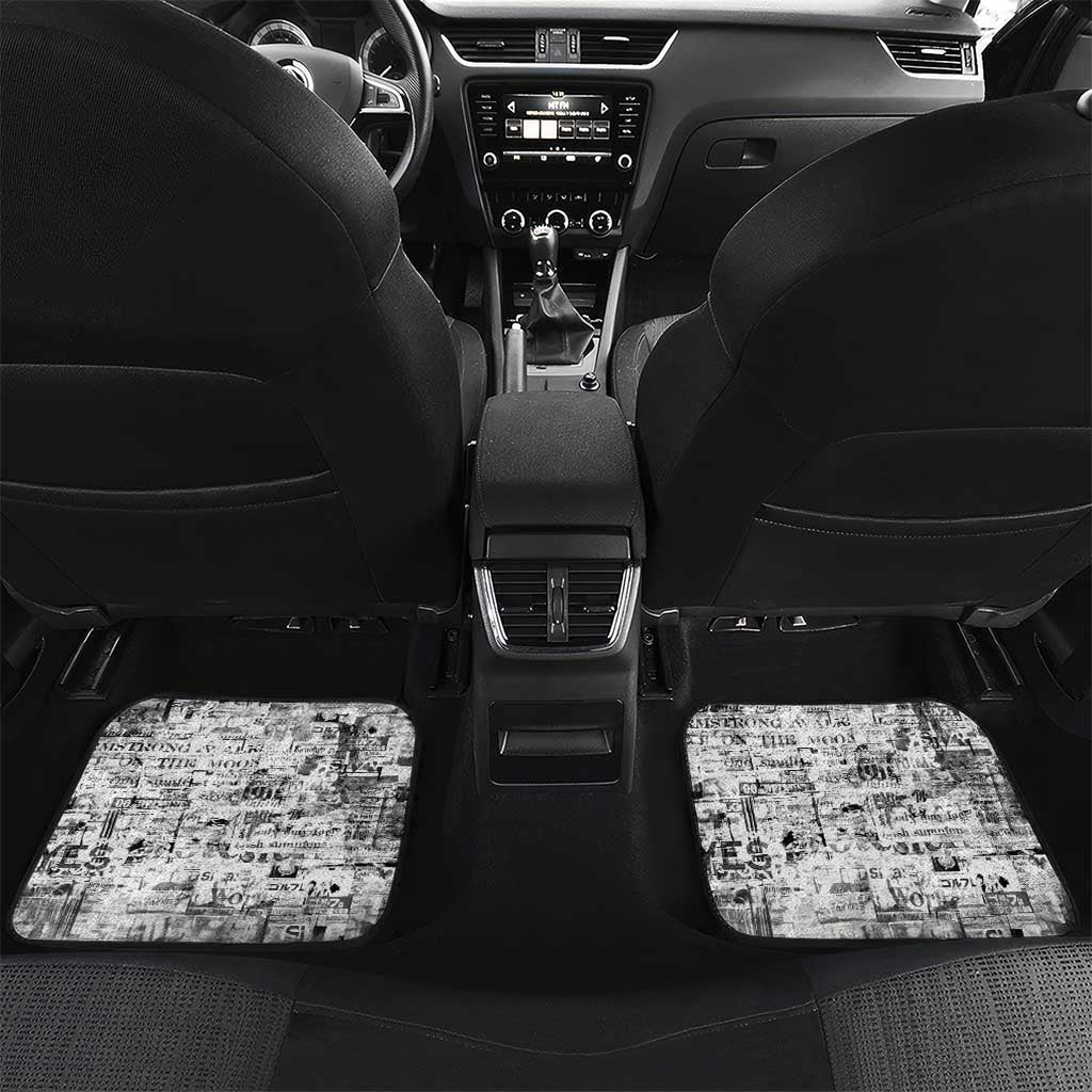Ida B. Wells Car Mats with Newspaper Collage Design Powerful Portrait Civil Rights and Free Press Tribute - Wonder Print Shop