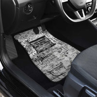 Ida B. Wells Car Mats with Newspaper Collage Design Powerful Portrait Civil Rights and Free Press Tribute - Wonder Print Shop