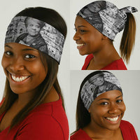 Ida B. Wells Neck Gaiter with Newspaper Collage Design Powerful Portrait Civil Rights and Free Press Tribute - Wonder Print Shop