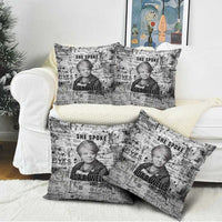 Ida B. Wells Pillow Cover with Newspaper Collage Design Powerful Portrait Civil Rights and Free Press Tribute - Wonder Print Shop