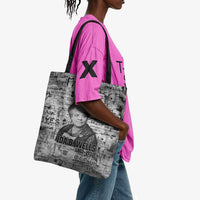 Ida B. Wells Tote Bag with Newspaper Collage Design Powerful Portrait Civil Rights and Free Press Tribute - Wonder Print Shop