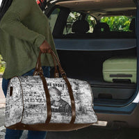 Ida B. Wells Travel Bag with Newspaper Collage Design Powerful Portrait Civil Rights and Free Press Tribute - Wonder Print Shop