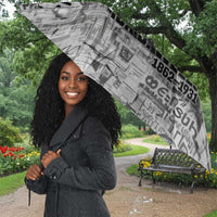 Ida B. Wells Umbrella with Newspaper Collage Design Powerful Portrait Civil Rights and Free Press Tribute - Wonder Print Shop