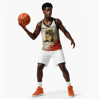 Ida B. Wells Basketball Jersey with Floral Pen Design Illustrated Portrait Civil Rights and Journalism Tribute - Wonder Print Shop