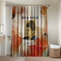 Ida B. Wells Bathroom Set with Floral Pen Design Illustrated Portrait Civil Rights and Journalism Tribute - Wonder Print Shop