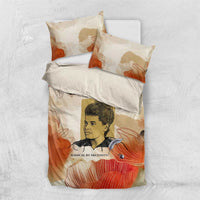 Ida B. Wells Bedding Set with Floral Pen Design Illustrated Portrait Civil Rights and Journalism Tribute - Wonder Print Shop