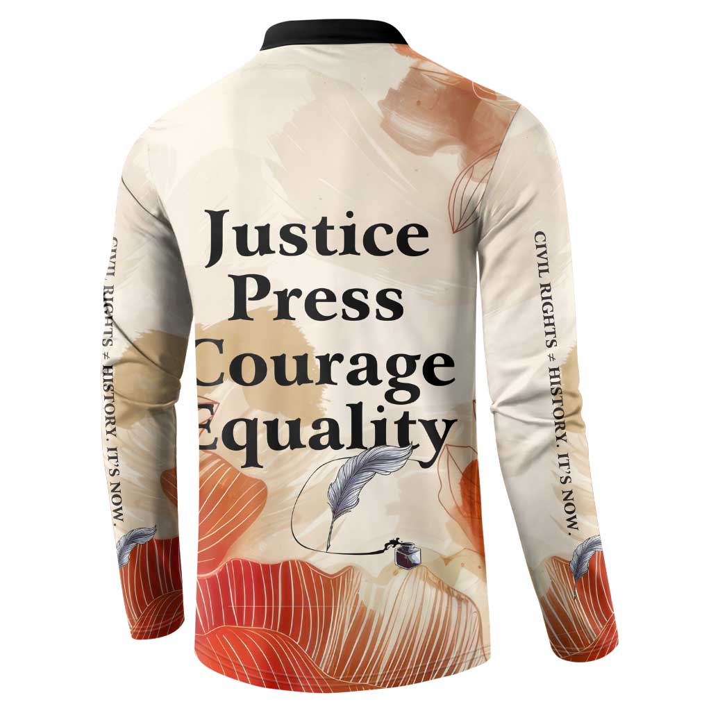 Ida B. Wells Button Sweatshirt with Floral Pen Design Illustrated Portrait Civil Rights and Journalism Tribute