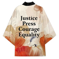 Ida B. Wells Kimono with Floral Pen Design Illustrated Portrait Civil Rights and Journalism Tribute - Wonder Print Shop