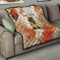 Ida B. Wells Quilt with Floral Pen Design Illustrated Portrait Civil Rights and Journalism Tribute - Wonder Print Shop