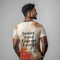 Ida B. Wells T shirt with Floral Pen Design Illustrated Portrait Civil Rights and Journalism Tribute - undefined