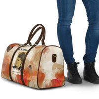 Ida B. Wells Travel Bag with Floral Pen Design Illustrated Portrait Civil Rights and Journalism Tribute - Wonder Print Shop