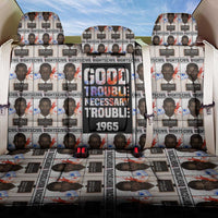 John Lewis Back Car Seat Cover with Mugshot Collage Design Civil Rights Portrait Good Trouble Tribute - Wonder Print Shop