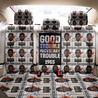 John Lewis Back Car Seat Cover with Mugshot Collage Design Civil Rights Portrait Good Trouble Tribute - Wonder Print Shop