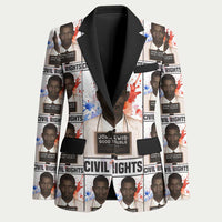 John Lewis Blazer with Mugshot Collage Design Civil Rights Portrait Good Trouble Tribute - Wonder Print Shop