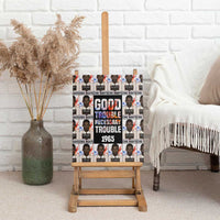 John Lewis Canvas Wall Art with Mugshot Collage Design Civil Rights Portrait Good Trouble Tribute - Wonder Print Shop