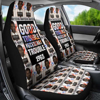 John Lewis Car Seat Cover with Mugshot Collage Design Civil Rights Portrait Good Trouble Tribute - Wonder Print Shop