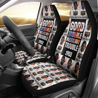 John Lewis Car Seat Cover with Mugshot Collage Design Civil Rights Portrait Good Trouble Tribute - Wonder Print Shop